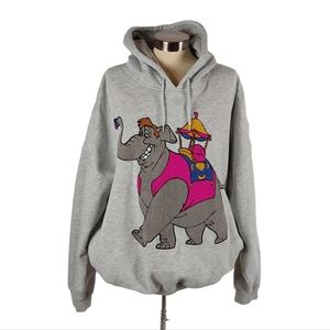 Disney Aladdin Grey Abu as Elephant Pullover Adult Hoodie from Oh My Disney